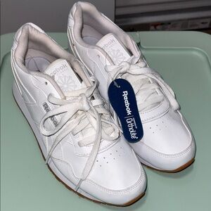Reebok Women's White Leather Sneakers